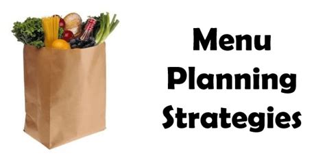 Types of Menu Planning 的图像结果