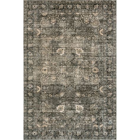 nuLOOM Aurora 8 x 10 (ft) Loomed Polyester Green Grey Rectangular ...