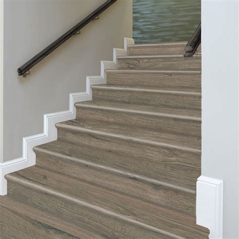 Zamma Cap A Tread Stair Renewal System 12.125-in x 47-in Greige Oak ...
