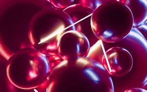 Wallpaper shapes, geometric, 3d, balls, spheres hd, picture, image