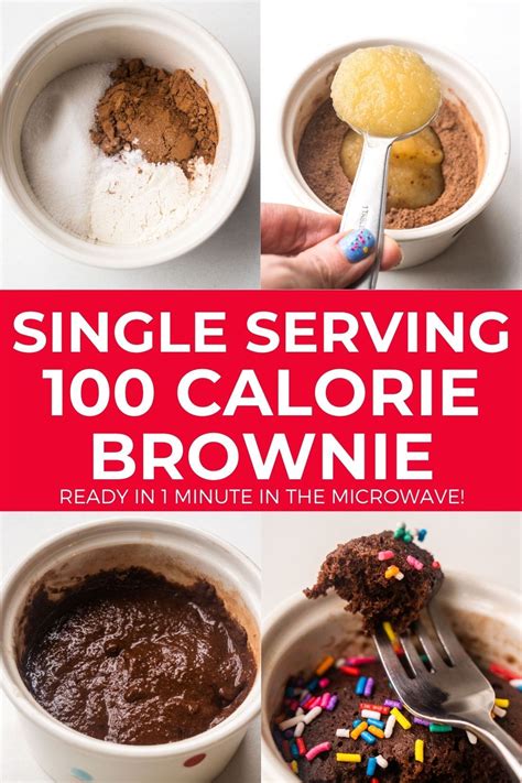 100 Calorie Brownie - Healthy Single Serving Brownie Recipe | Recipe ...