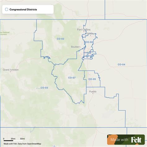 Map Of Colorado Congressional Districts