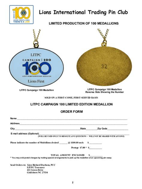 Fillable Online Pins & Tabs Tagged "Officers" - Lions Clubs ...