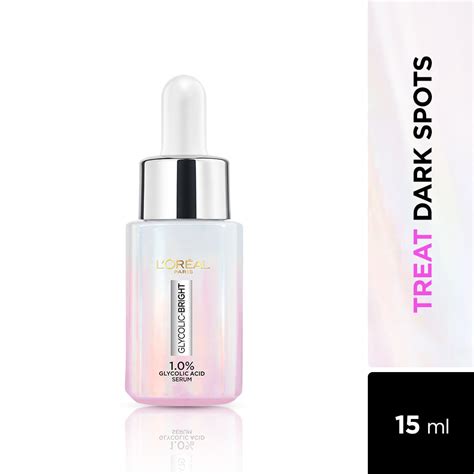 L'Oreal Paris Glycolic Bright Skin Brightening Serum, 15ml | 1% Glycol ...