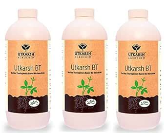 Utkarsh BT (Bacillus Thuringiensis Based Bio Insecticide) (1 Liter; Set ...