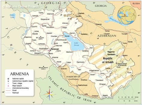 Armenia Map. District map of Armenia detailed map of Armenia in color ...