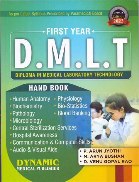 1st Year Dmlt Diploma In Medical Laboratory Technology Handbook ...