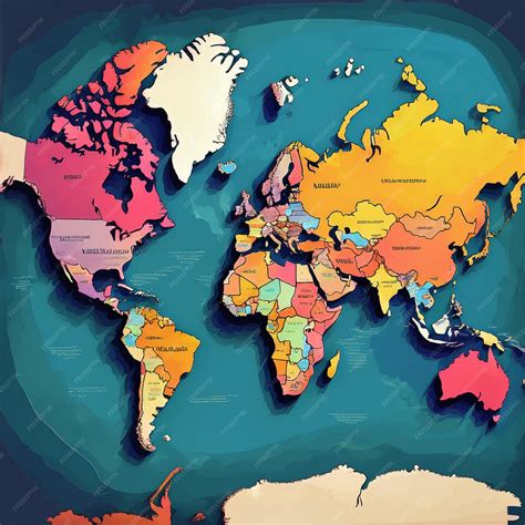 World Globe Map with Countries 的图像结果