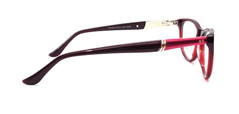 Tommy Brown Cateye Eyeglasses HT132 Wine Spectacle – SoftTouchLenses