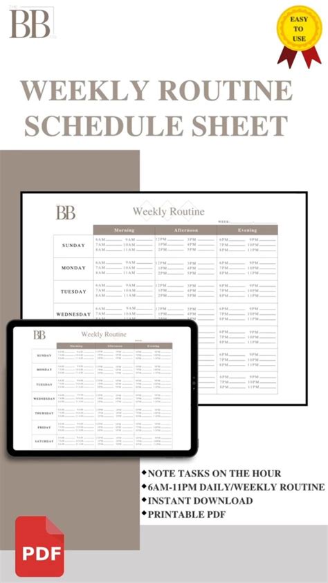 Weekly Routine 的图像结果