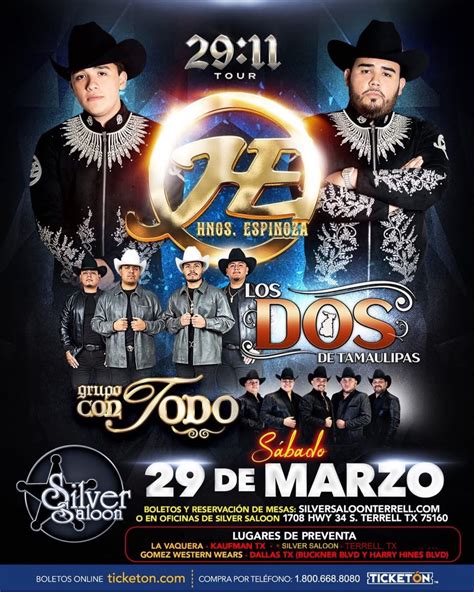 Hnos Espinoza, Los Dos de Tamaulipas y Grupo Con Todo en VIVO!, 1708 ...