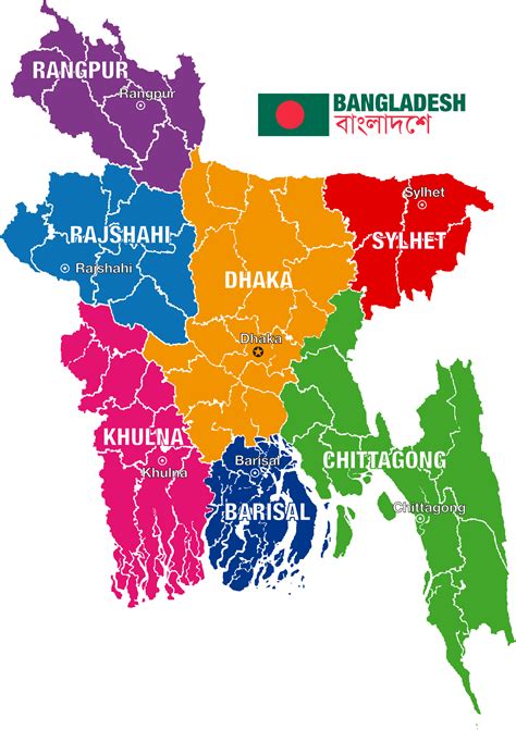 Clipart - Bangladesh Political Map
