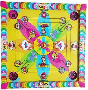DM CARROM BOARD With four More Intertenment 20/20 INCHEES Carrom Board ...