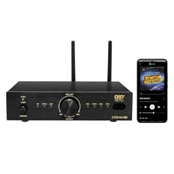 OSD Nero Stream XD 75W x2 App Control Stereo Amplifier, Compact Design ...