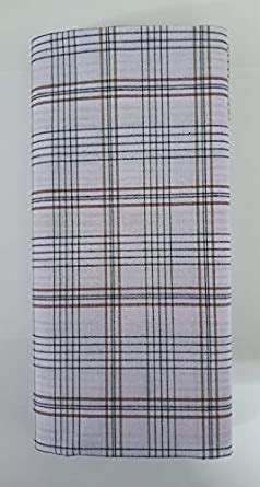 Buy B G Lungies Men's Cotton 2.10 m Lungi (White, Free Size) at Amazon.in