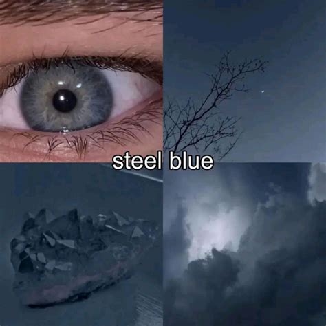 Steel Blue | ♥︎ | Beautiful eyes color, Pretty eyes color, Eye color chart