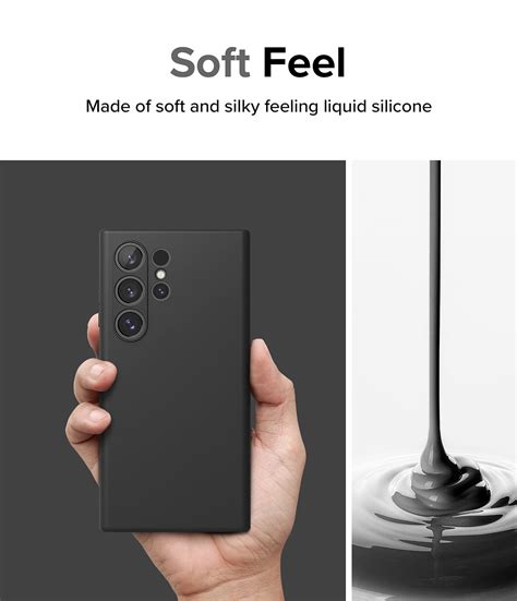 Samsung Galaxy S24 Ultra Back Cover Case | Silicone Magnetic - Black