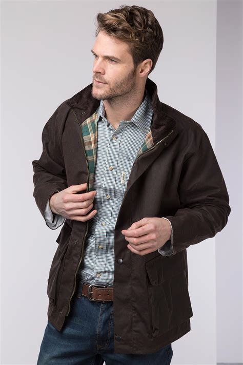 Mens Waxed Cotton Jacket UK | Mens Lightweight Wax Jacket | Rydale
