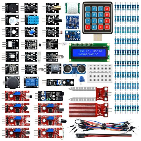 Buy KEYESTUDIO 37 in 1 Sensor Modules Kit, Compatible with Arduino UN0 ...