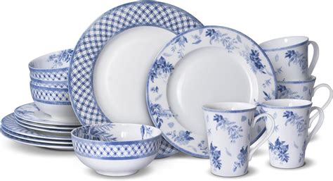 Amazon.com | Mikasa Kiley Chip Resistant 16 Piece Dinnerware Set ...