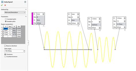 Image result for Dim in Solid Work Annotation of Spring