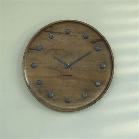 Buy Ebony wooden wall clock Online - Ellementry – ellementry