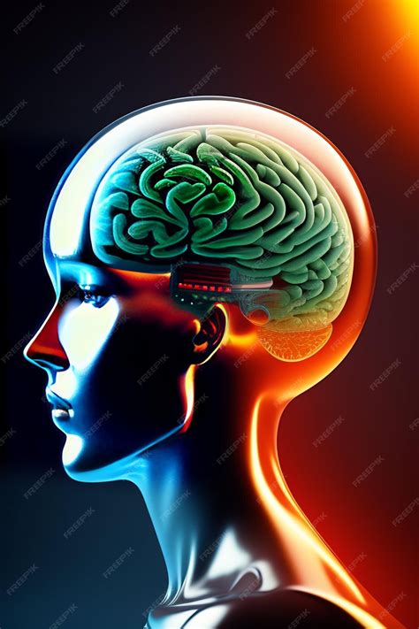 Premium AI Image | A poster for a science fiction show called brain