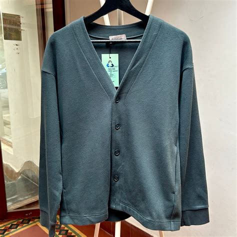 PRE-LOVED Muji open cardigan (DARK GREEN) – Capsul