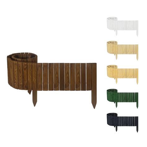 Floranica Rollborder II Elastyczne ogrodzenie, 200 x 30 cm - Brązowy ...