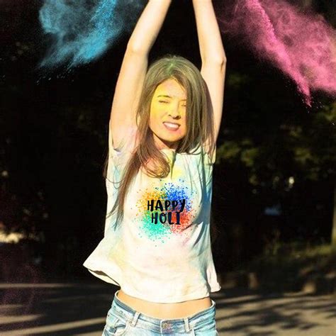 Holi Custom T-shirt Online | Love Craft Gifts - love craft gift