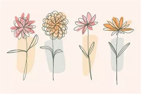 Image result for Minimalist String Drawing Flower