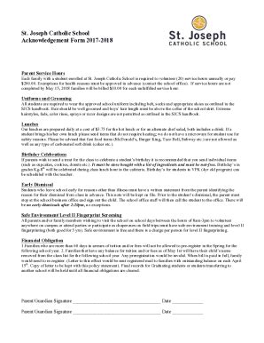 Fillable Online Community Service Hours - St. Joseph's Catholic High ...