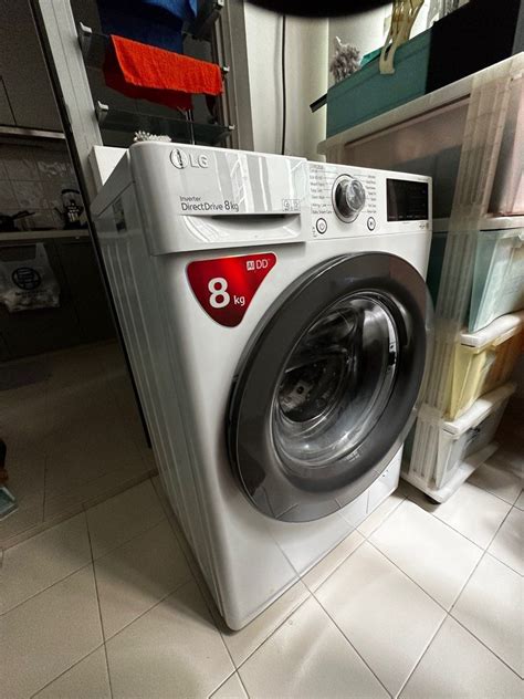 LG inverter Direct Drive 8kg, TV & Home Appliances, Washing Machines ...