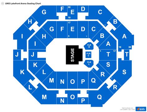 UNO Lakefront Arena Seating Chart - RateYourSeats.com