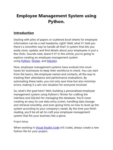 Employee Management System Week 2 Assignment Python 的图像结果