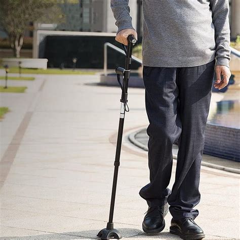 Buy JWW Aluminum Forearm Crutches for Seniors, with Led Light ...