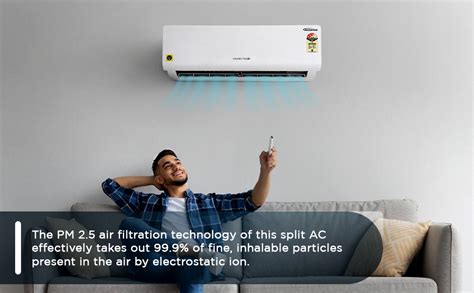 Amstrad Dr AC 1.5 Ton 3 Star Inverter Split AC (Pentasen Filtration ...