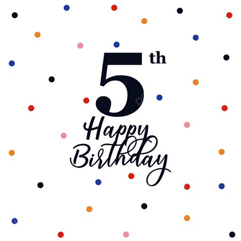 5th Birthday Png