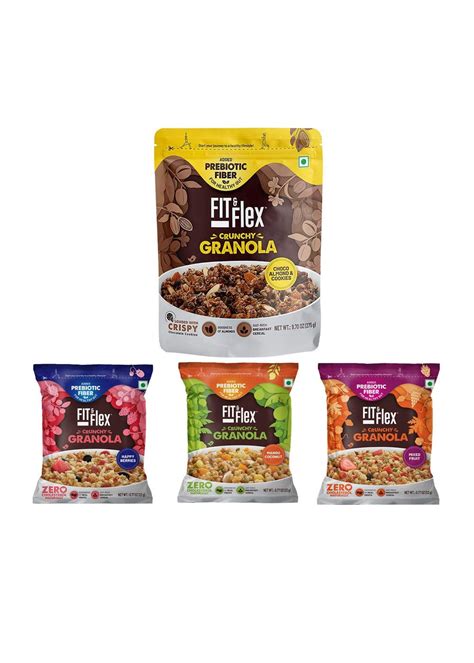 Get Granola | Choco Almond & Cookies 275gm + Mixed Fruit 22 gm + Mango ...