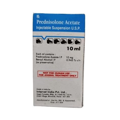 AnimealPREDNISOLONE ACETATE INJ 10MG/ML - Upto 15% Off