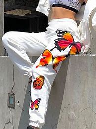 Image result for Floral Print Pants