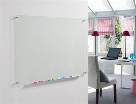 Clear Glass Dry-Erase Board with Aluminum Marker Tray - Audio-Visual Direct