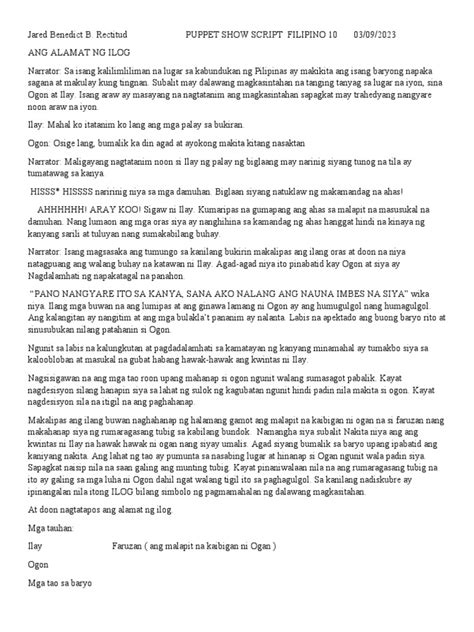 Image result for Filipino Puppet Show Script