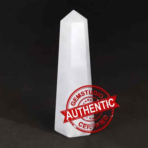 Blue Calcite Pencil Tower Point
