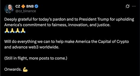 CZ: I am very grateful for today's pardon and will strive to help the ...