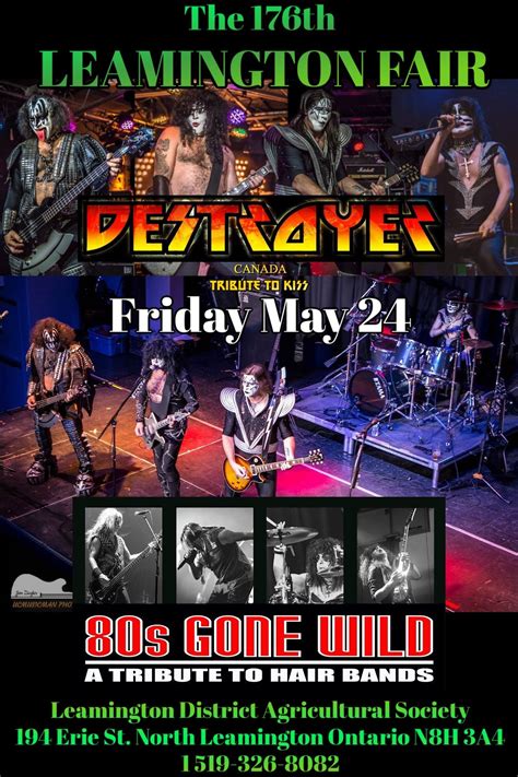 DESTROYER Canada Tribute to KISS & 80s Gone Wild @Leamington District ...