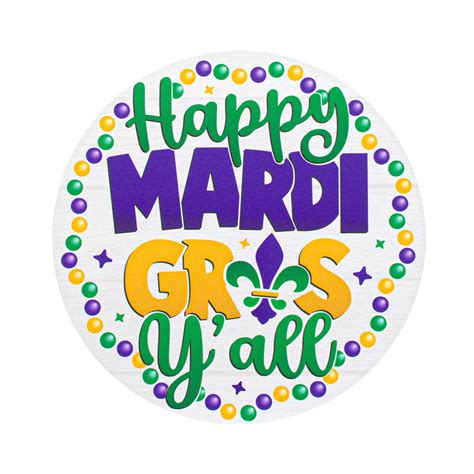 A colorful clipart image of a truck decorated with Mardi Gras elements ...