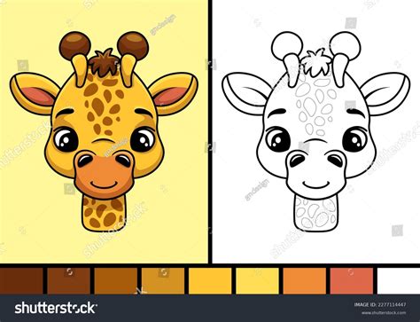 Giraffe Colors Cartoon