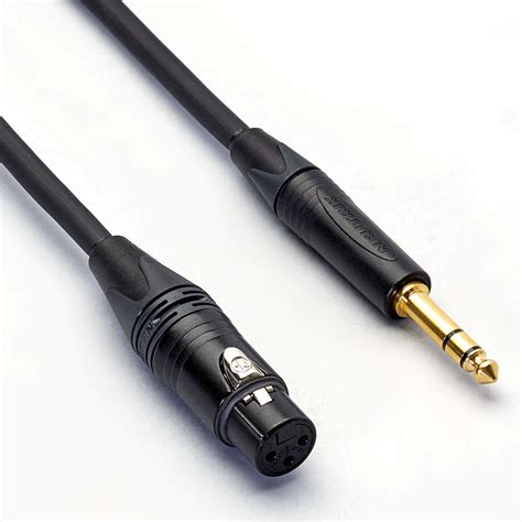 Bespeco - Microphone cable - cannon female - Ø 6,3 mm jack TRS