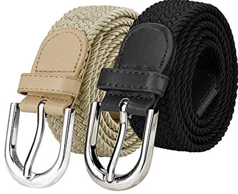 Buy Veteran Stretchable braided cotton belt for women,Men, ladies belt ...